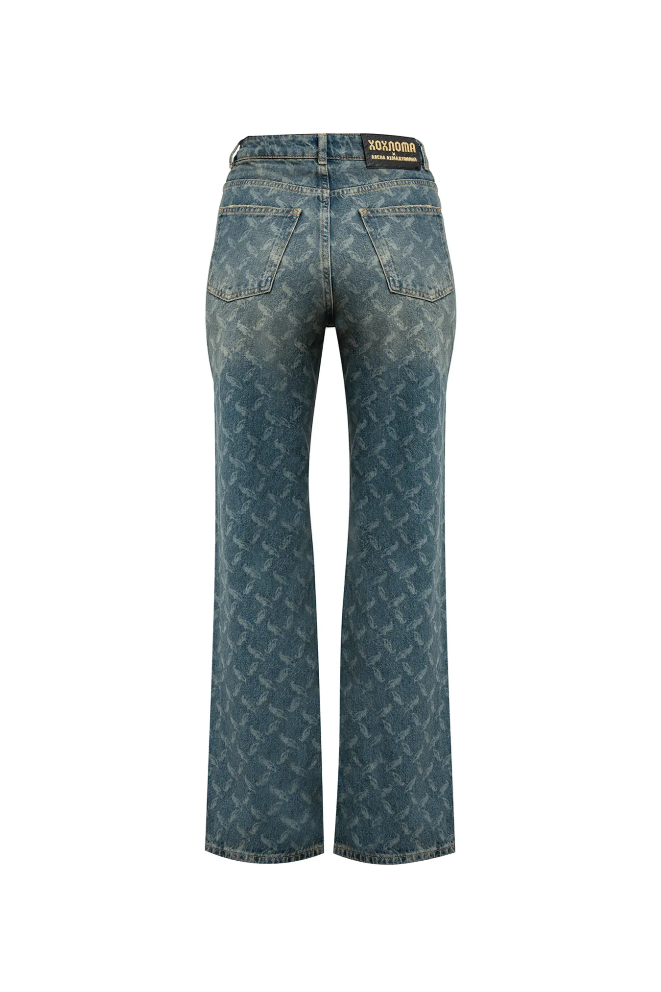 Джинсы с паттерном