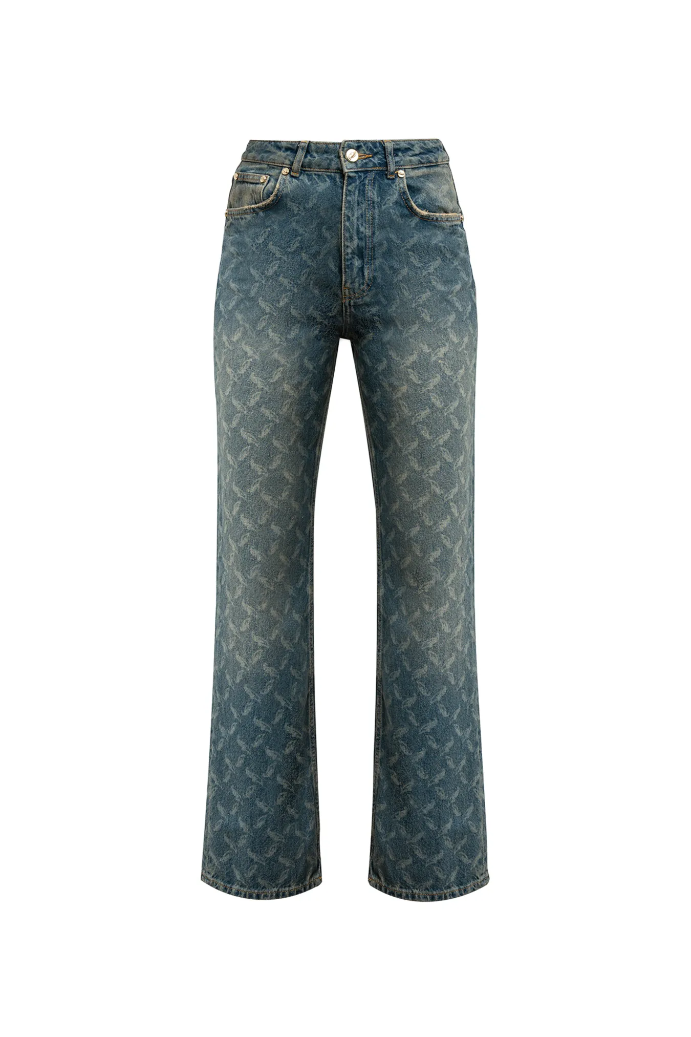 Джинсы с паттерном