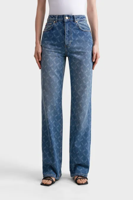 Джинсы с паттерном