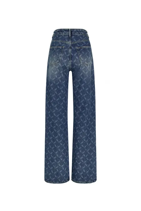 Джинсы с паттерном