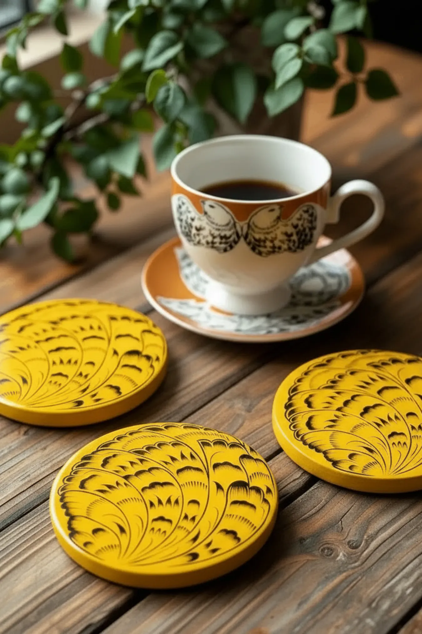 Подстаканник, коллекция «Золотые перья»