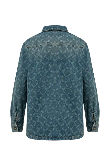 Мужская рубашка с паттерном