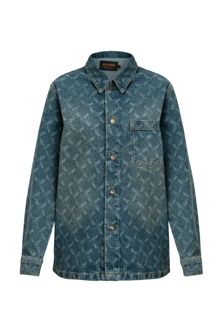 Мужская рубашка с паттерном