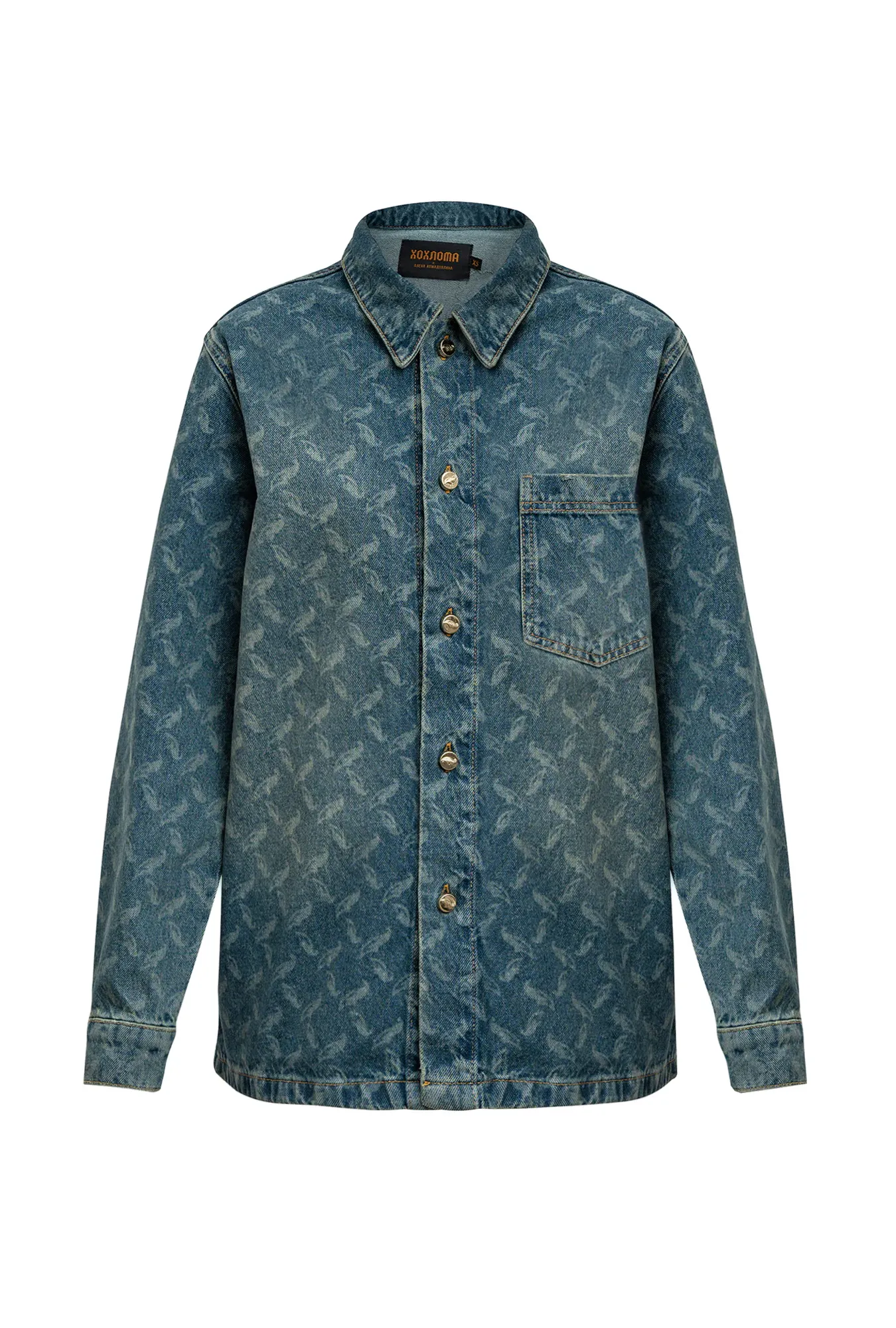 Мужская рубашка с паттерном