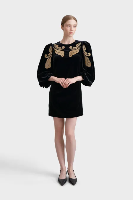 Бархатное платье