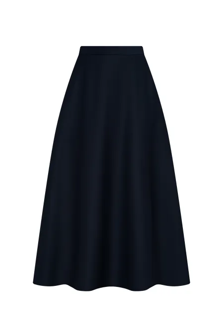 Юбка-миди из премиальной шерсти