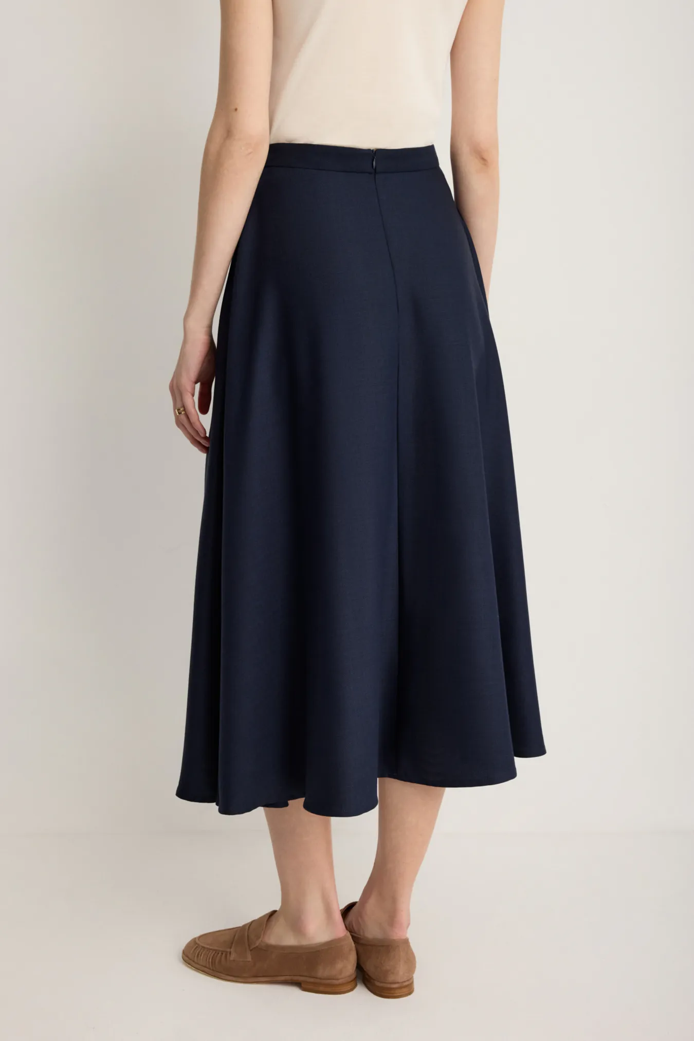 Юбка-миди из премиальной шерсти