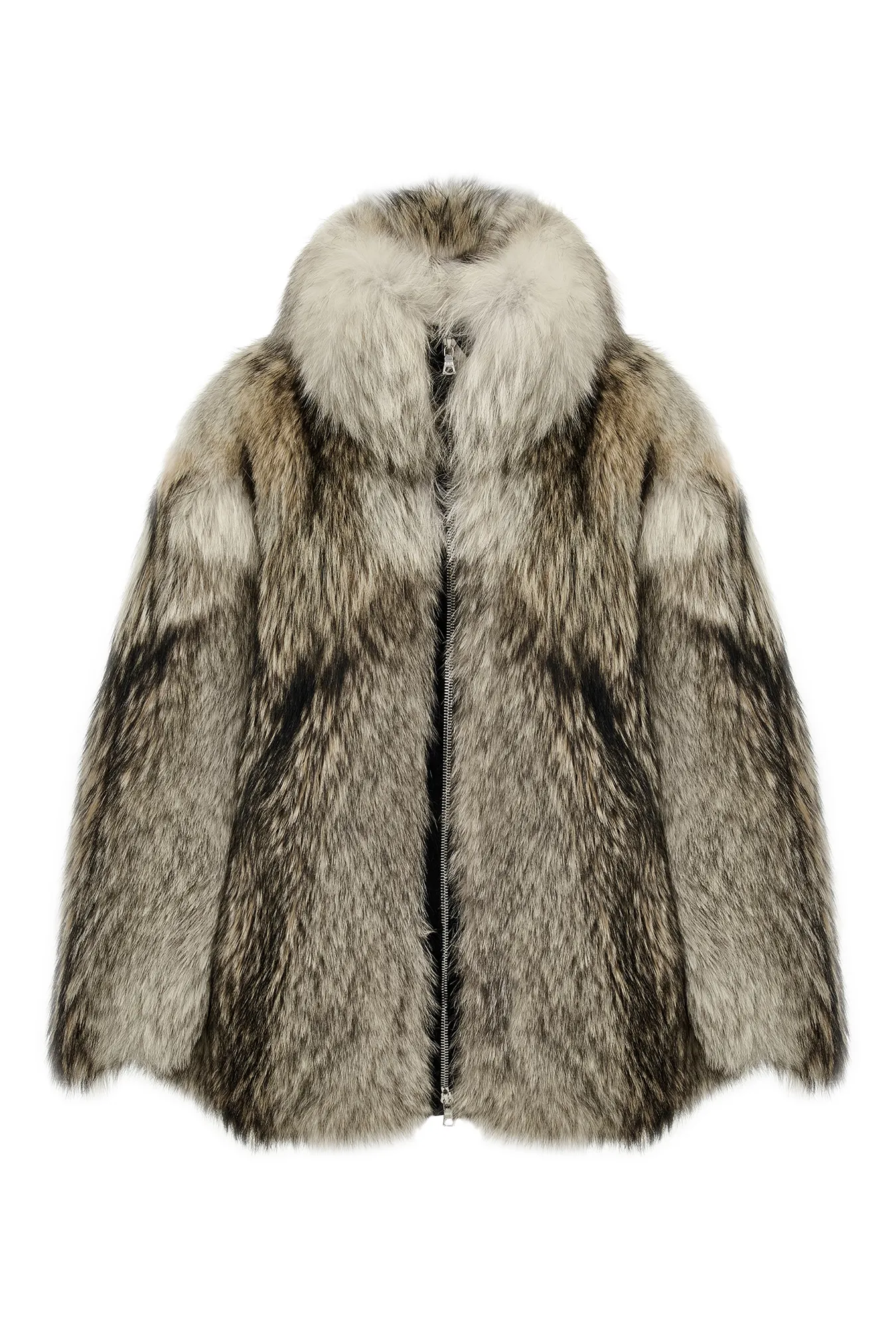 Шуба из меха волка