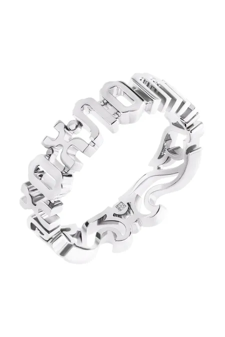 Кольцо из белого золота 585 пробы «‎Хохлома»