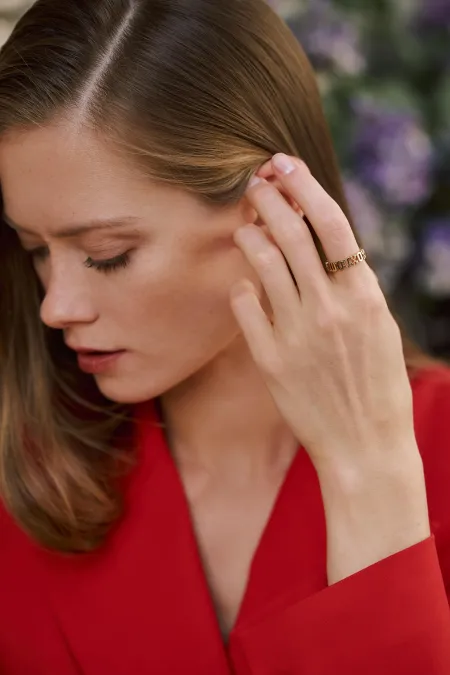 Кольцо из золота 585 пробы «‎Хохлома»‎