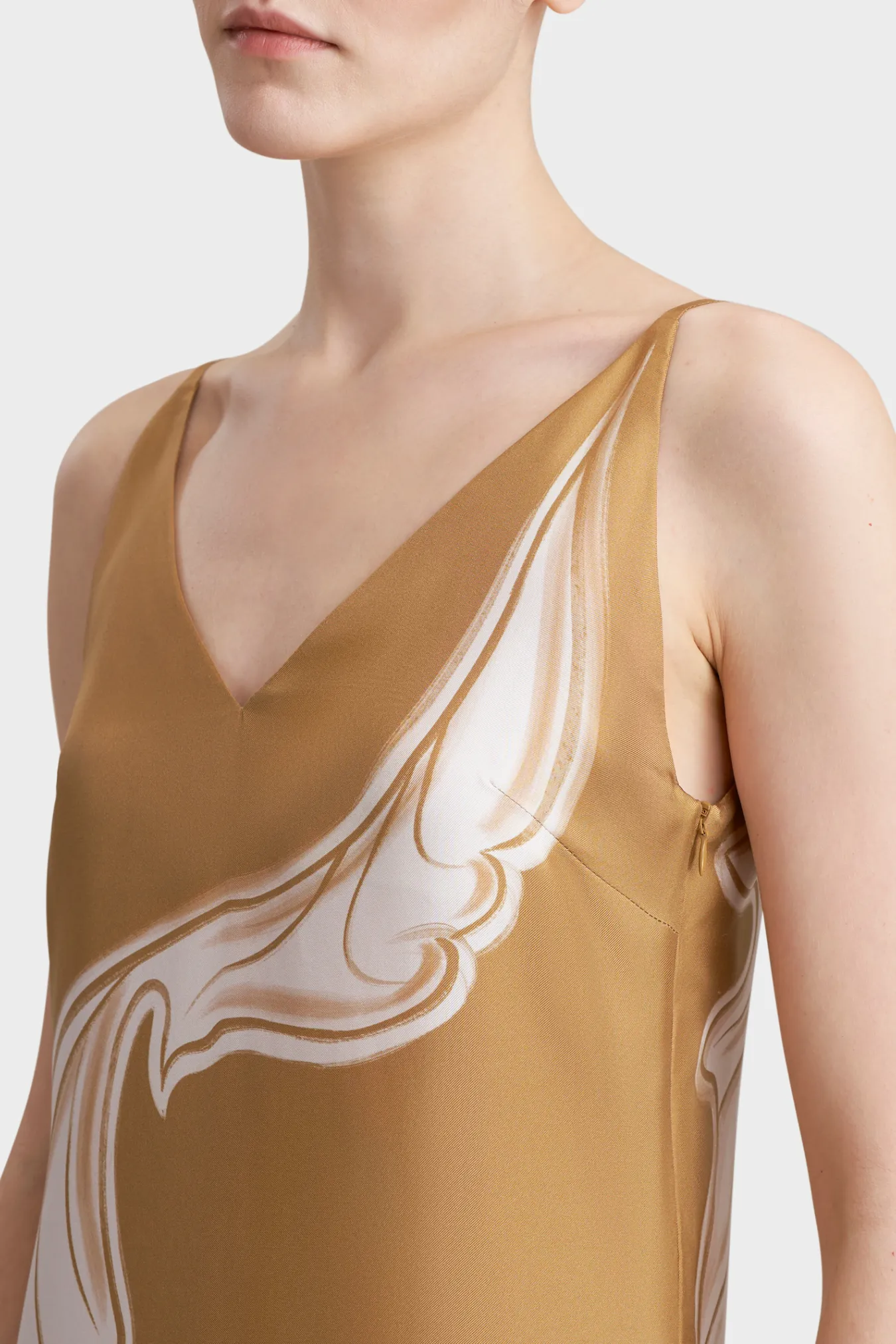 Платье-комбинация из премиального шелка