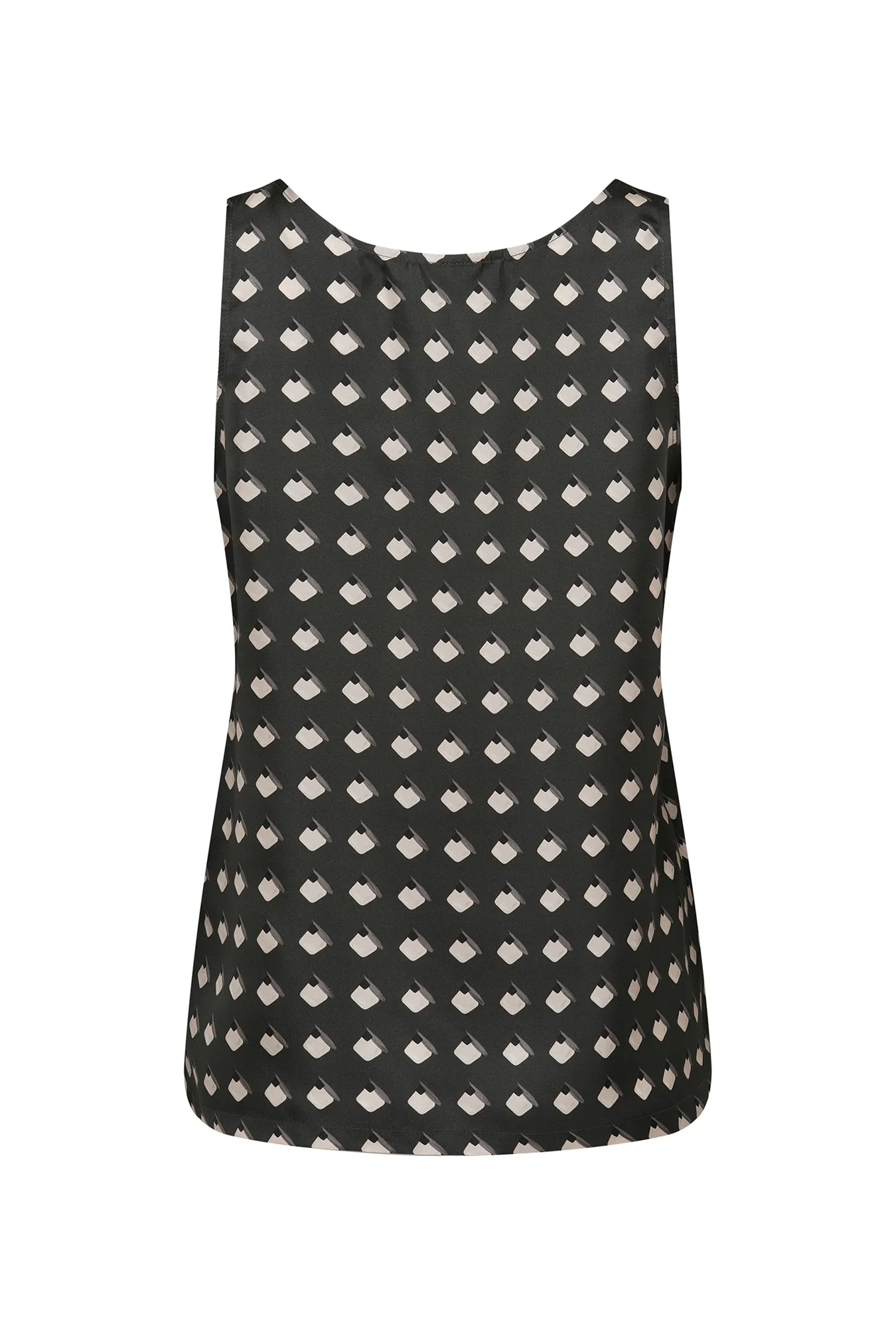 Топ из премиального шелка с рисунком