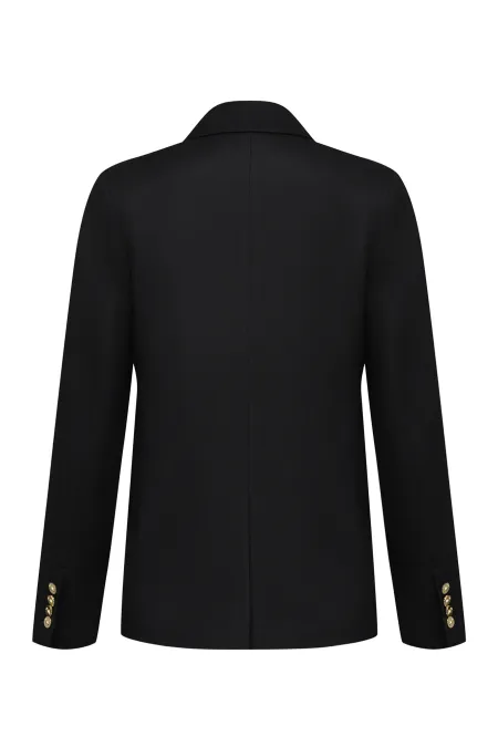 Двубортный жакет из премиальной шерсти