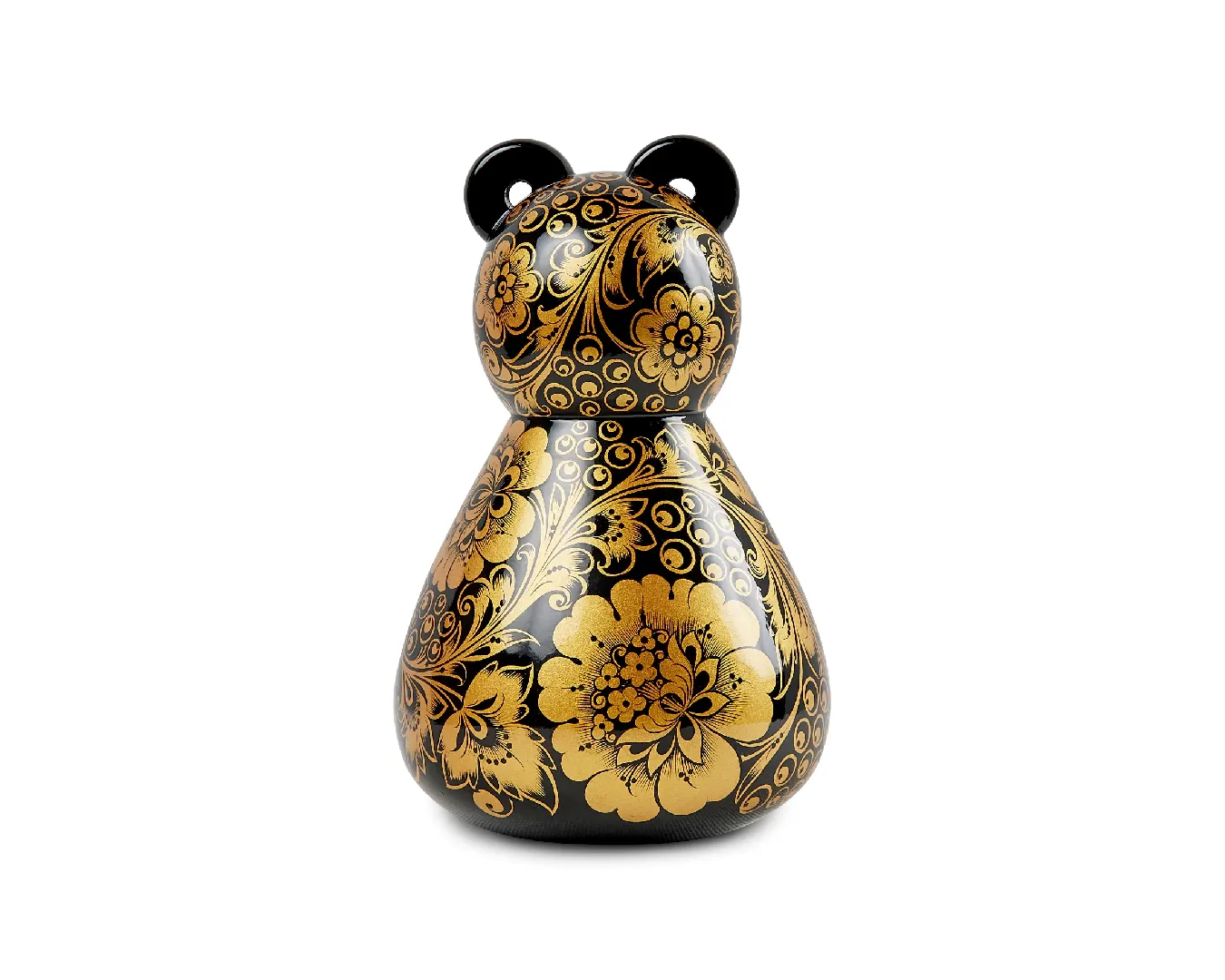 Фигура интерьерная «Мишка» малая (дерево, хохломская роспись)