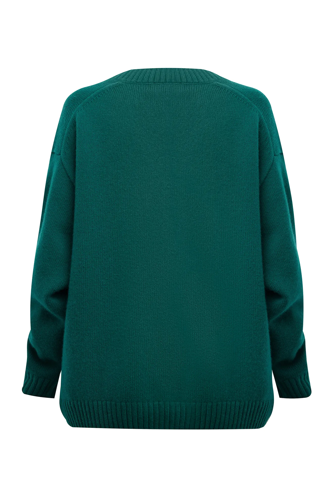 Джемпер из полушерстяной пряжи