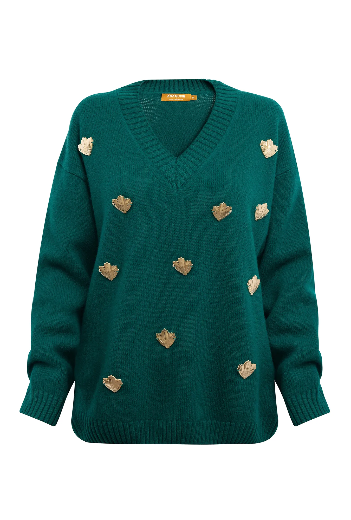 Джемпер из полушерстяной пряжи