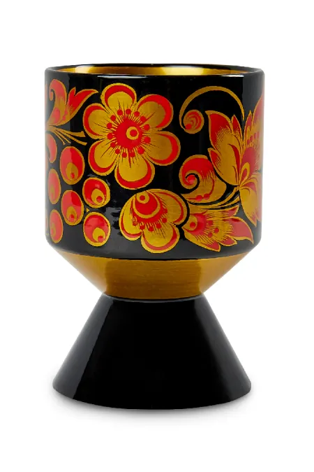 Кубок «Царский» малый (дерево, хохломская роспись)