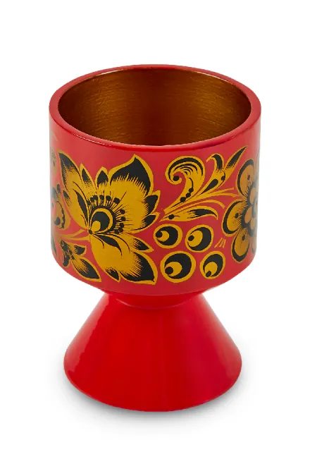 Кубок «Царский» малый (дерево, хохломская роспись)