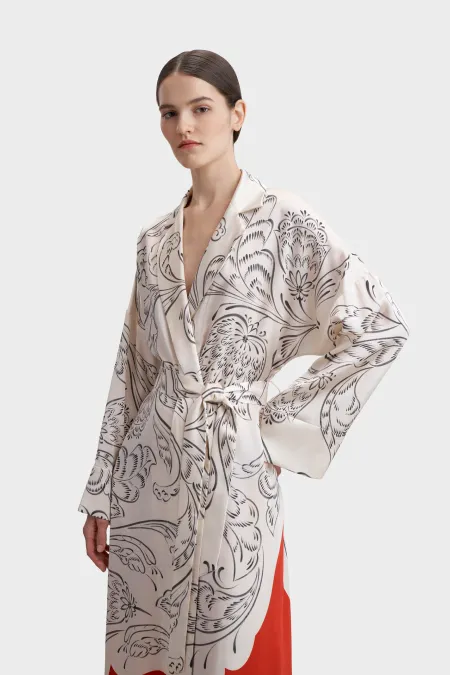 Халат из премиального шелка