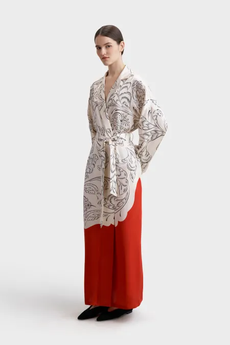 Халат из премиального шелка