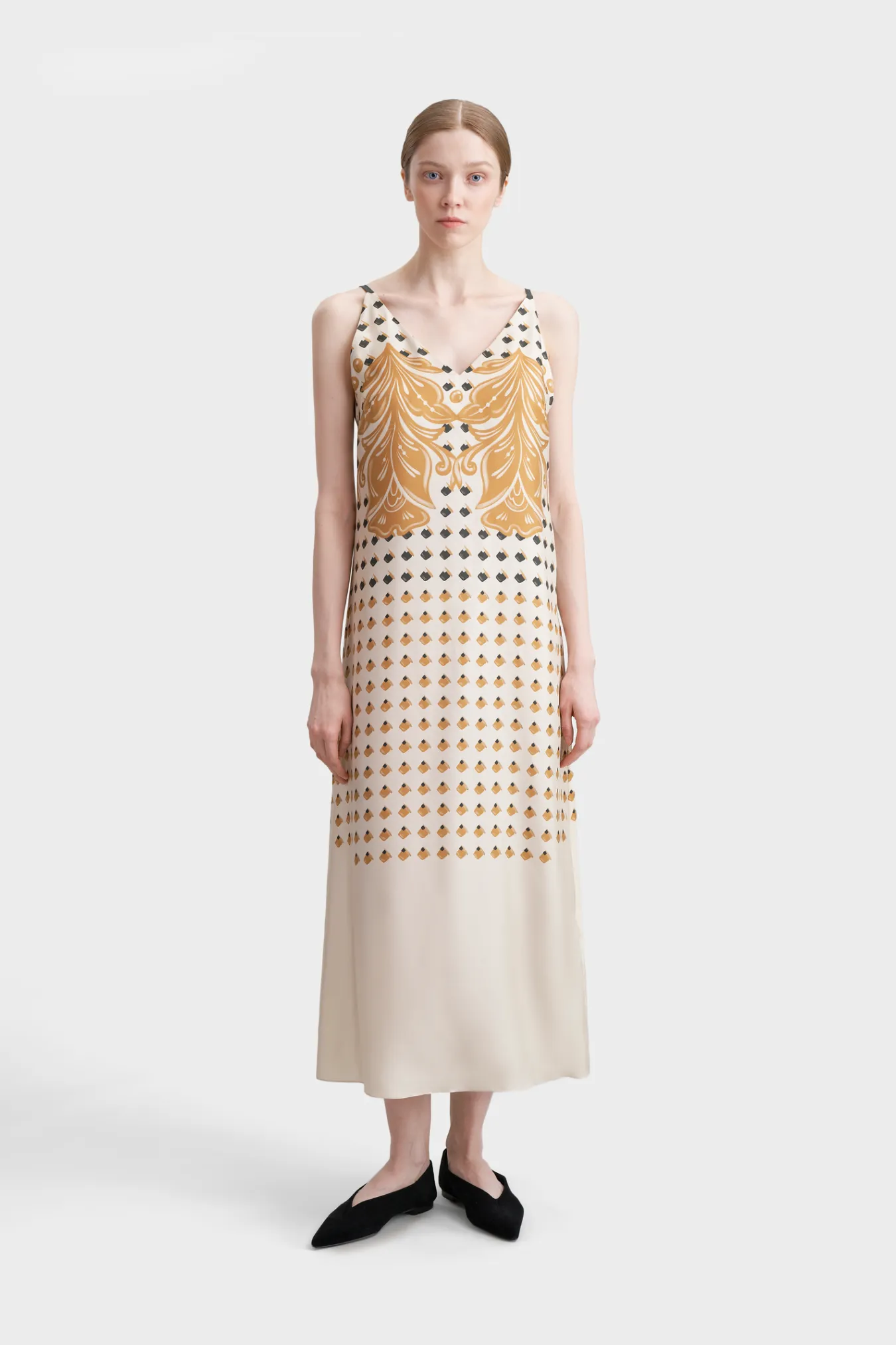 Платье-комбинация из премиального шелка