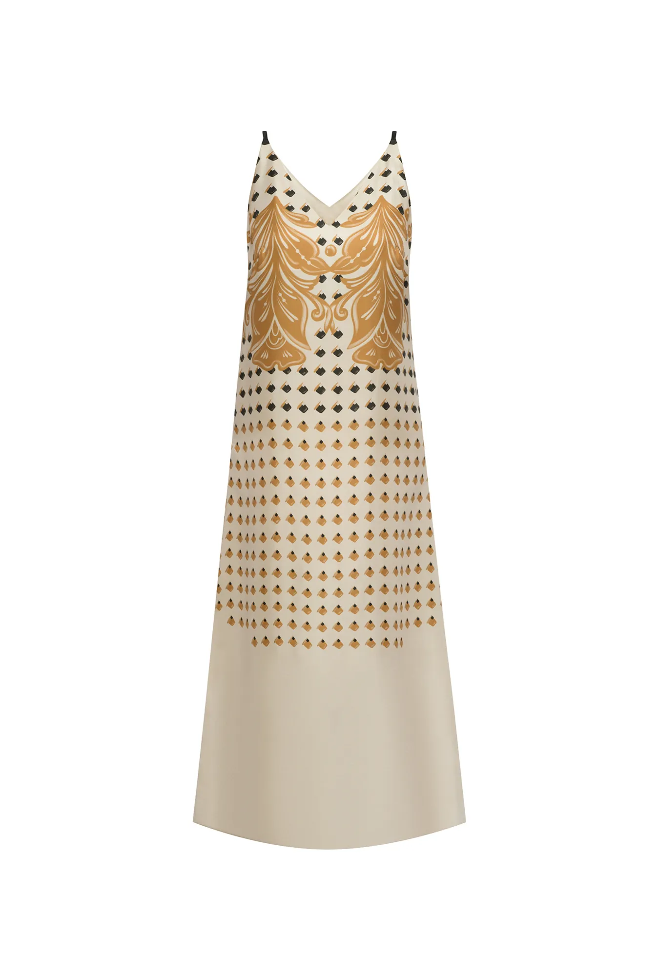 Платье-комбинация из премиального шелка