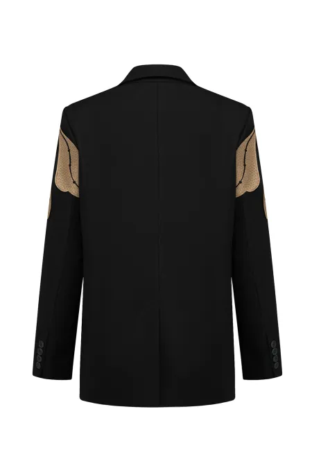 Однобортный over-size жакет