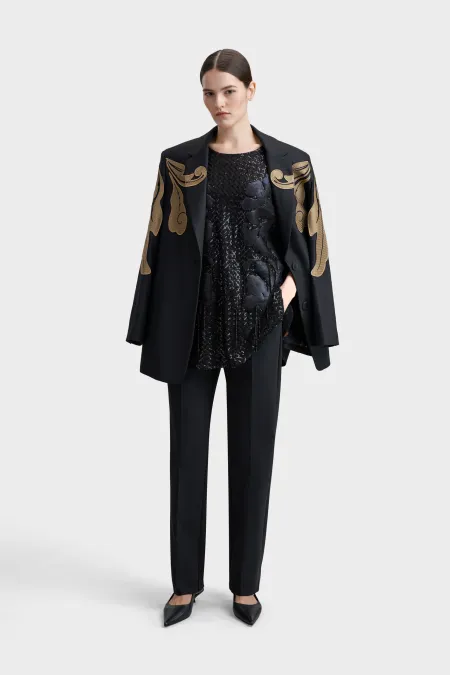 Однобортный over-size жакет