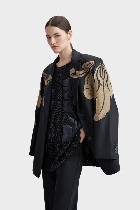 Однобортный over-size жакет