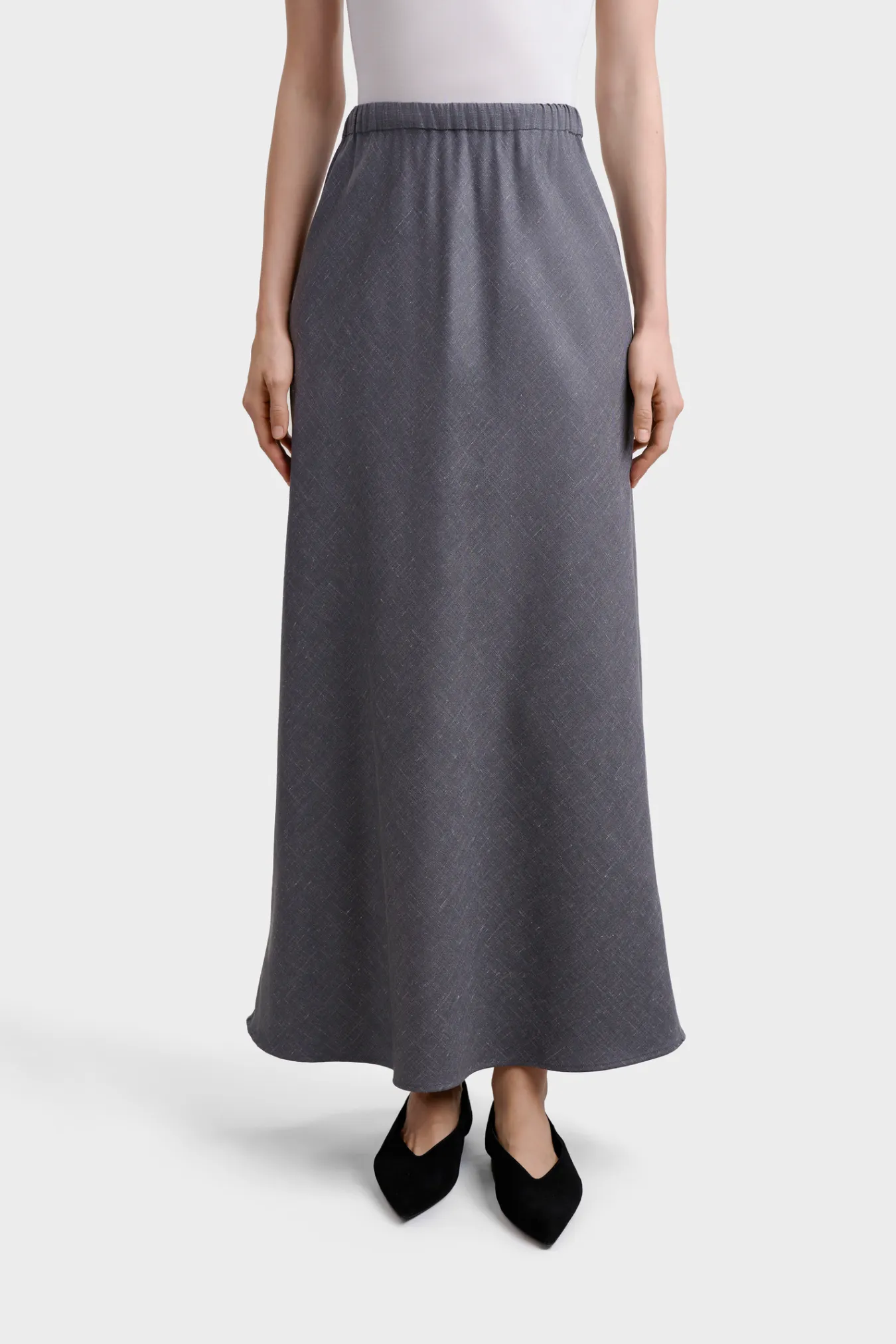 Юбка-миди из шерсти