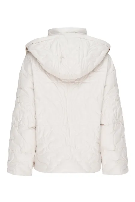 Пуховик с орнаментальным рисунком