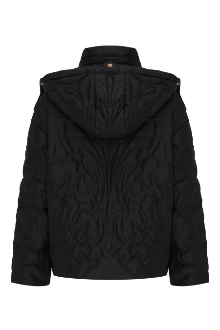 Пуховик с орнаментальным рисунком