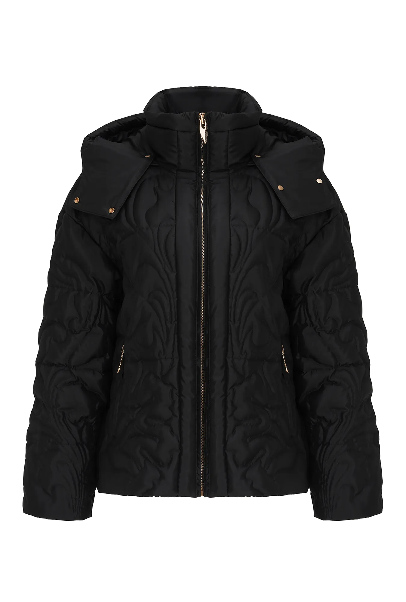 Пуховик с орнаментальным рисунком