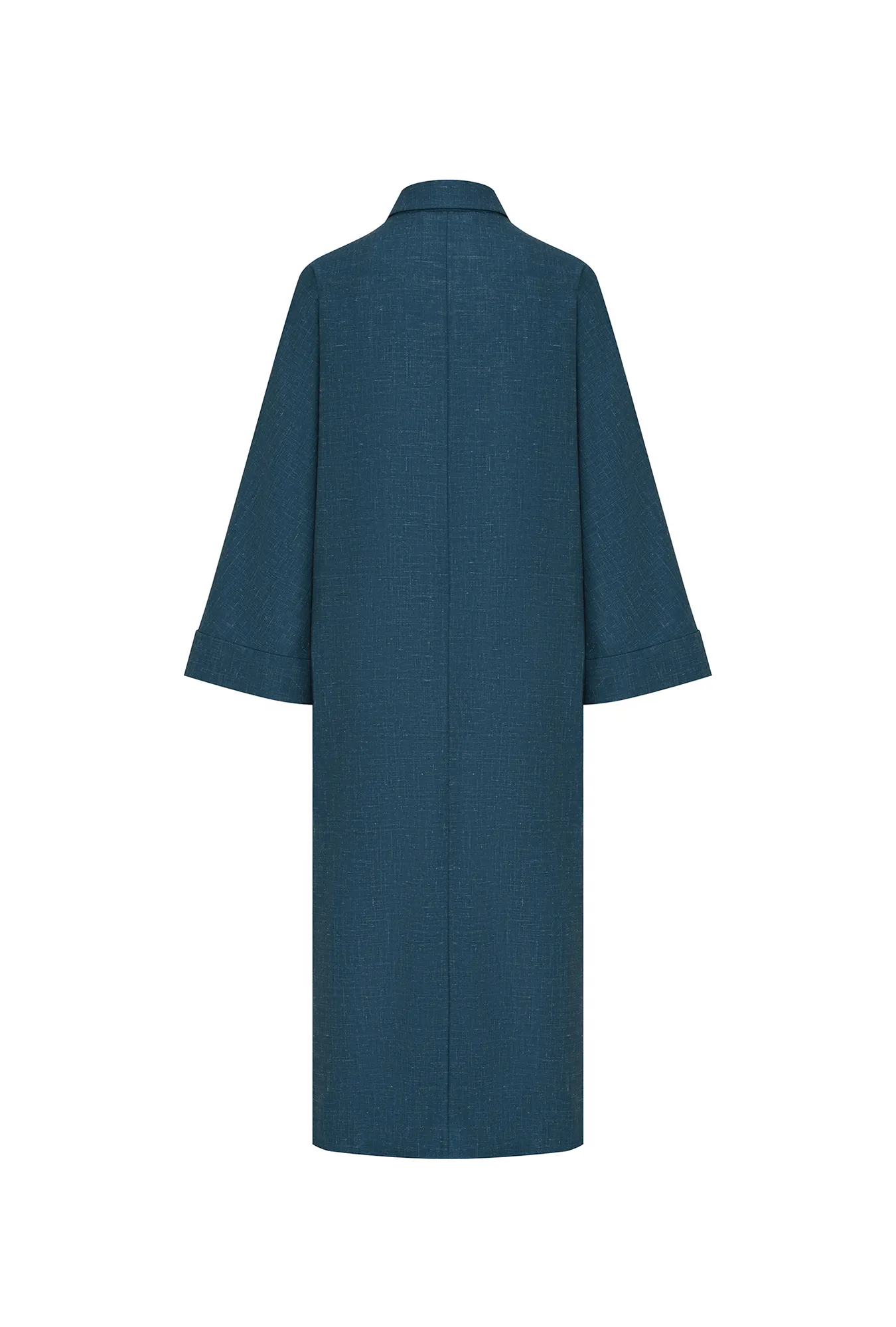 Платье-рубашка из шерсти