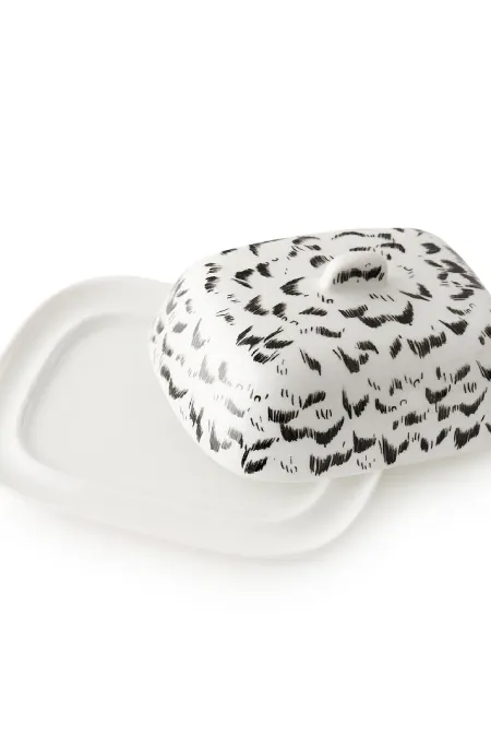 Масленка, коллекция «Перья на черном»