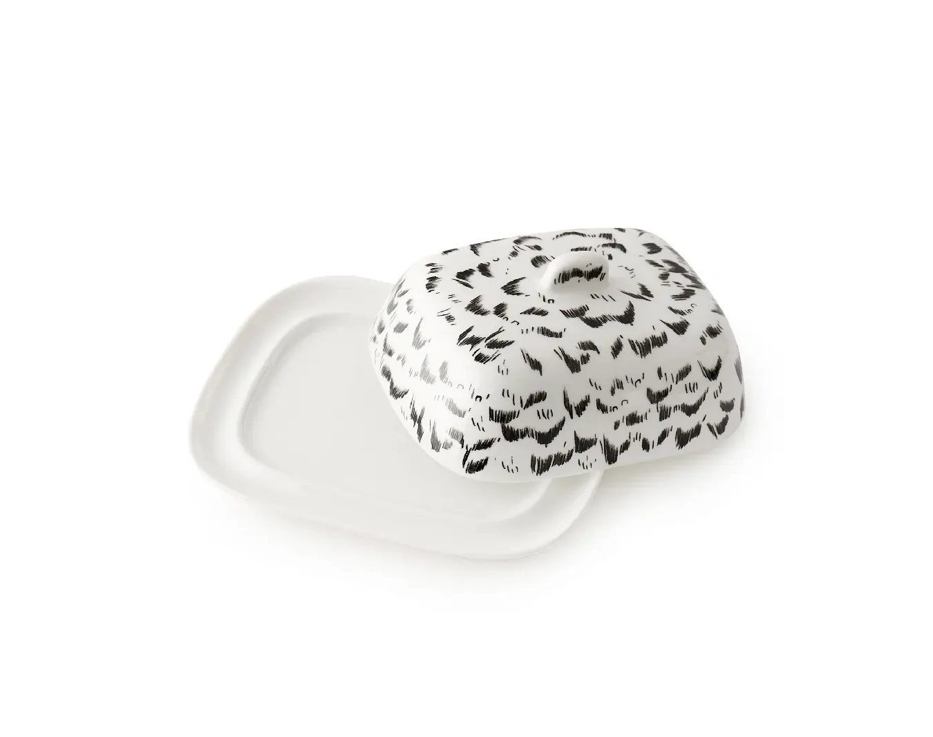 Масленка, коллекция «Перья на черном»