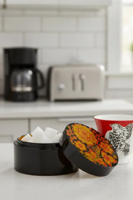 Кружка, коллекция «Перья на красном»