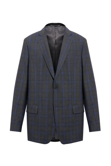 Однобортный пиджак из премиальной шерсти