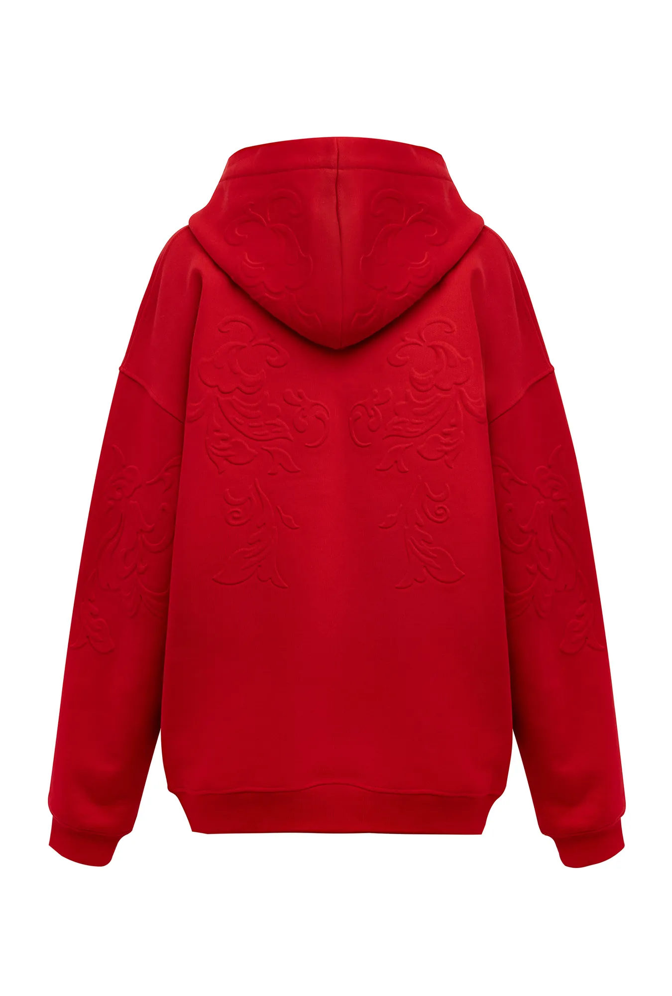 Женское хлопковое худи с тиснением