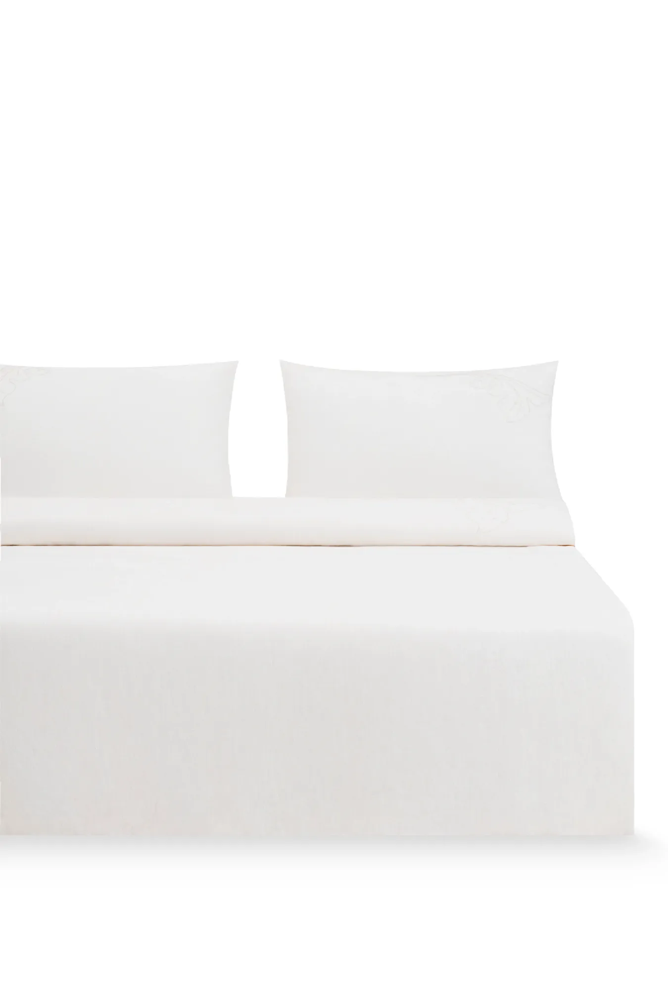 Полутороспальный комплект постельного белья с вышивкой «Лен Кудрина»