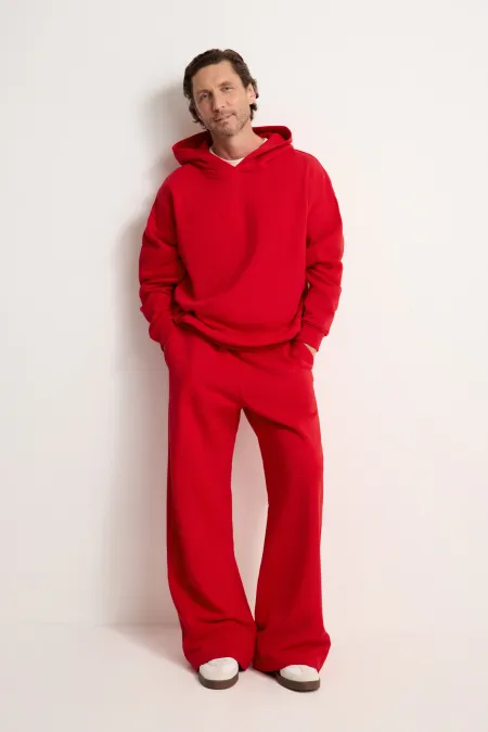 Мужское хлопковое худи с тиснением